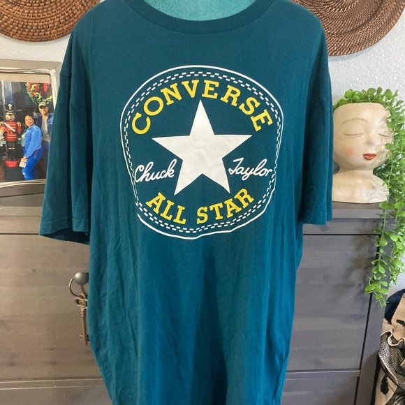 Like new Converse, teal colored short sleeve graphic tee XL - Picture 3 of 8